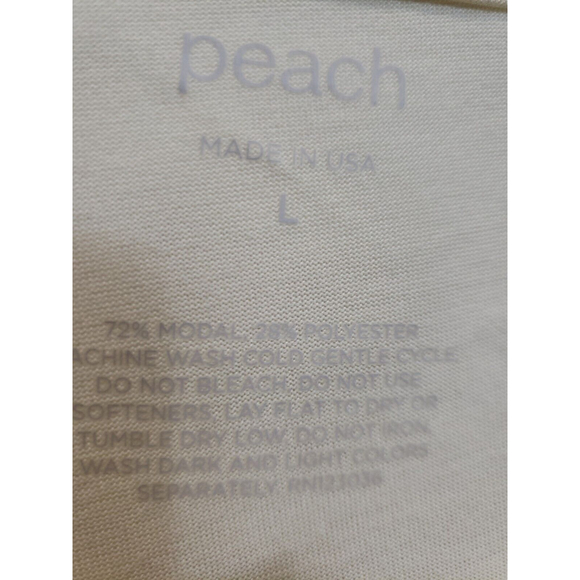 Peach Alina Tank Top L Yellow Moisture Wicking athletic tunic sleeveless USA - Picture 4 of 8